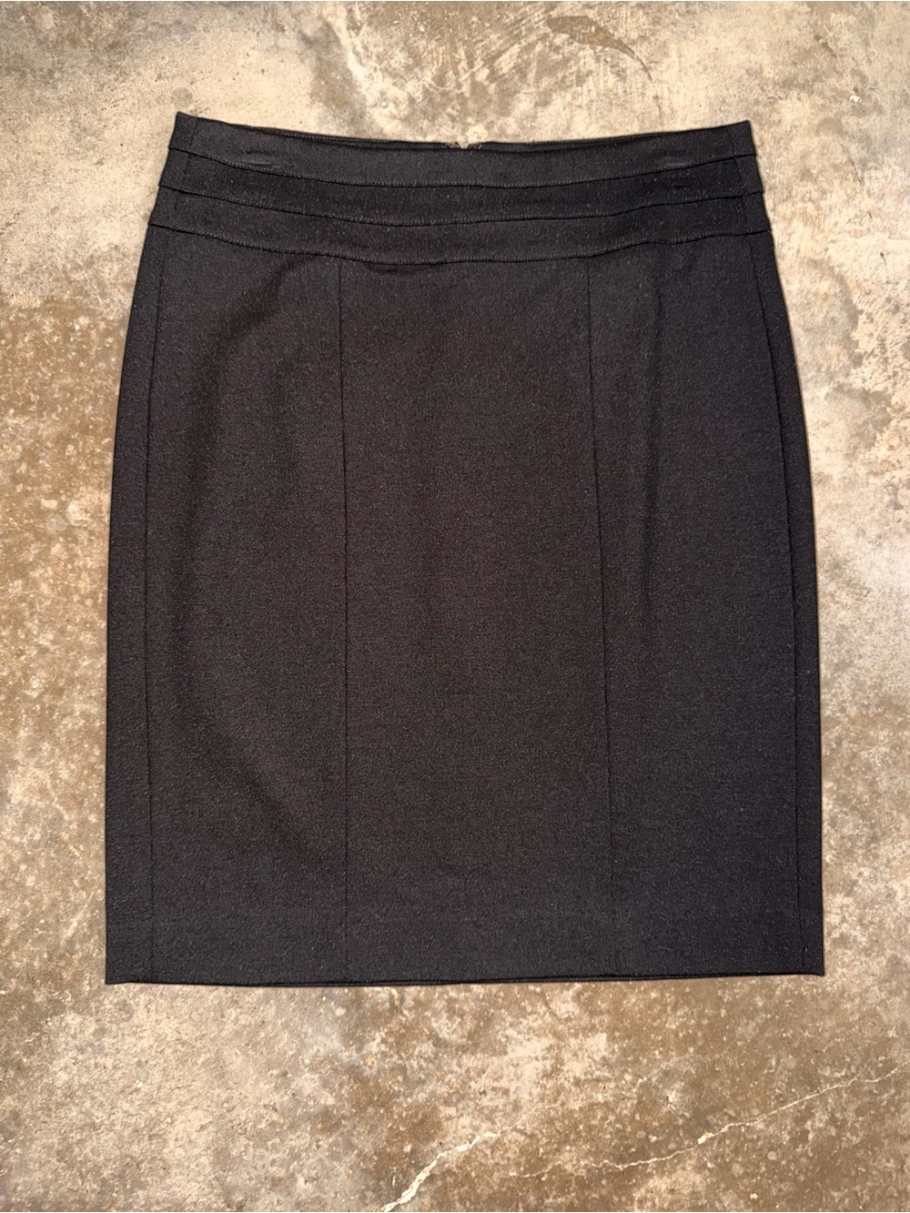 CAbi Black Midi Pencil Skirt 4 Tailored High Waist Holiday Party Festive Preppy
